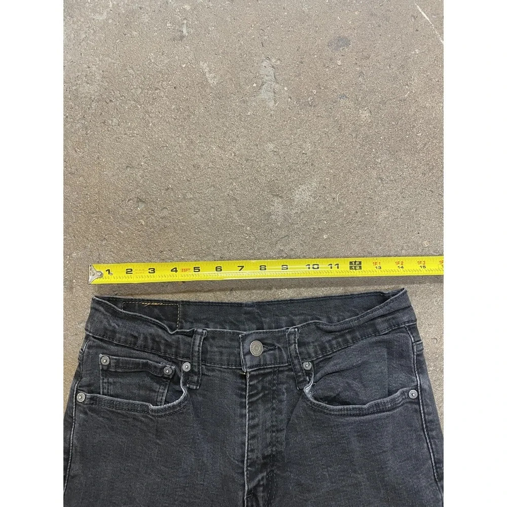 Levis 502 Jeans‎ Mens 31x30 Gray Tapered Leg Stretch Denim Zip Fly 5-Pocket
